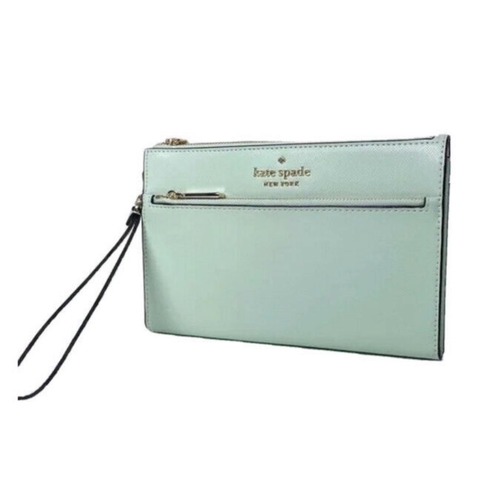 BRAND NEW W TAGS seafoam Kate Spade Medium LZP Wristlet